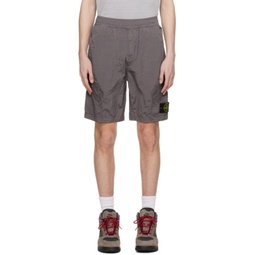 Gray Patch Shorts 241828M193054