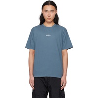 Blue Printed T-Shirt 241828M213004