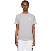 Gray Fissato Garment-Dyed T-Shirt 241828M213034