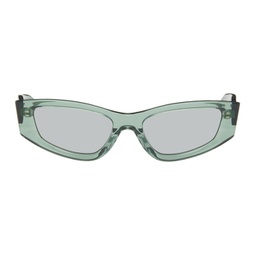 SSENSE Exclusive Green The Tilt Sunglasses 241830M134003
