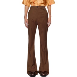 Brown Sami Trousers 241830M191002