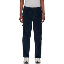 Navy Relaxed Trousers 241841F087004