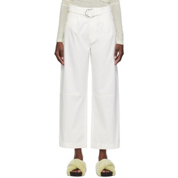 White Radia Trousers 241845F084000