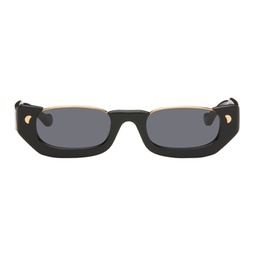 Black Zorea Half-Moon Sunglasses 241845M134001