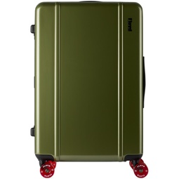 Green Check-In Suitcase 241846M173010