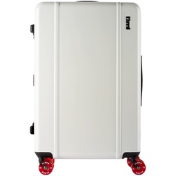 White Check-In Suitcase 241846M173021