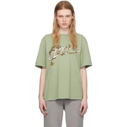 Green Filigree T-Shirt 241886F110020