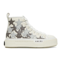 Off-White & Gray Stars Court High Sneakers 241886F127000