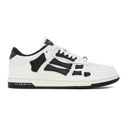 White & Black Skel Top Low Sneakers 241886F128001