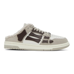 Brown Skel Top Slip-On Sneakers 241886F128012