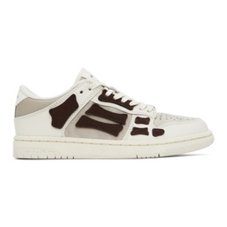Off-White & Gray Skeltop Low Sneakers 241886F128013