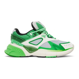 Green & Off-White MA Runner Sneakers 241886F128023