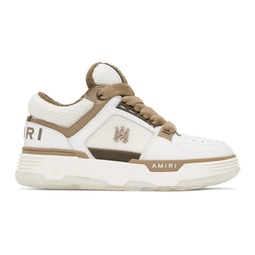 White & Brown MA-1 Sneakers 241886F128033