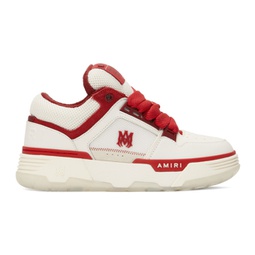 White & Red MA-1 Sneakers 241886M237004
