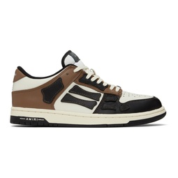 Black & Brown Skel Top Low Sneakers 241886M237010