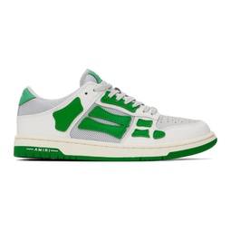 Green & Gray Skel Top Low Sneakers 241886M237019