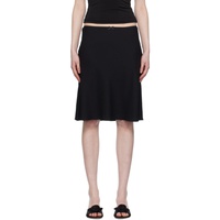 Black Paloma Midi Skirt 241897F092003