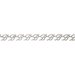 Silver Logo Chain Belt 241901F001000