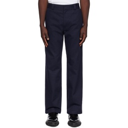 Navy So Hard Trousers 241905M191002