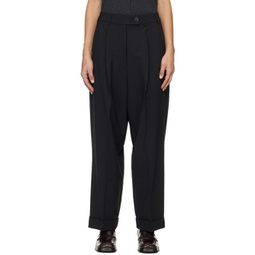 Black Tailoring Trousers 241909F087028
