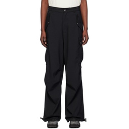 Black Cargo Pocket Trousers 241923F087000