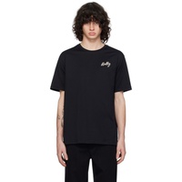 Black Embroidered T-Shirt 241938M213004