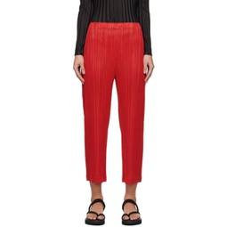 Red Thicker Bottoms 1 Trousers 241941F087030