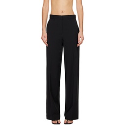 Black Tailored Trousers 241946F087014