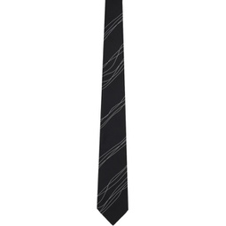 Black Jacquard Tie 241951M158000