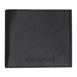 Black Tumbled Leather Wallet 241951M164002
