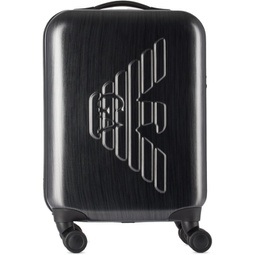 Gray Embossed Eagle Carry-On Suitcase 241951M173000