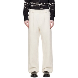 Off-White Pleated Trousers 241951M191010