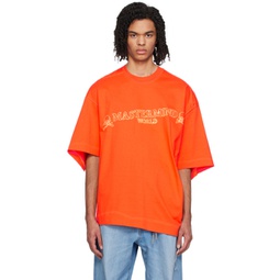 Orange Bonded T-Shirt 241968M213030