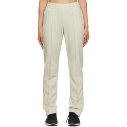 Beige Classic Slim Fitted Lounge Pants 212138F086015