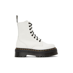 White Jadon Platform Boots 212399F113008