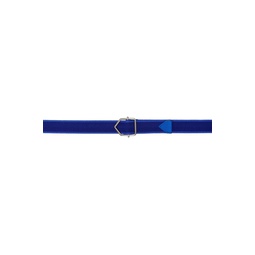 Blue Herringbone Belt 212798M131006