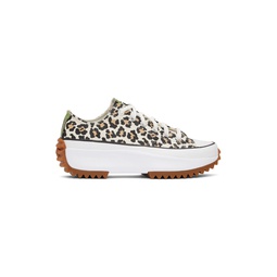 Beige Cheetah Run Star Hike Low Sneakers 212799M236178