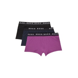 Three Pack Multicolor Trunk Boxers 221085M216001