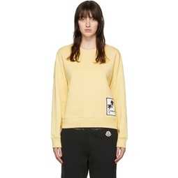 Yellow Cotton Sweatshirt 221111F098013