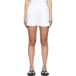 White Lifeguard Shorts 221154F088008