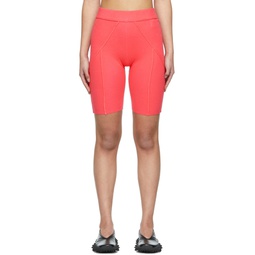 Pink Ribbed Bike Shorts 221154F088009