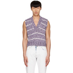 Purple Cotton Vest 221168M206019
