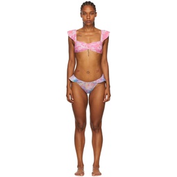 SSENSE Exclusive Purple Recycled Nylon Bikini 221236F105015