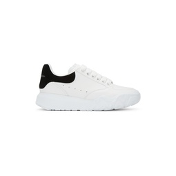 White   Black Court Trainer Sneakers 221259F128024