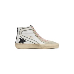 White   Grey Slide Sneakers 221264F127002
