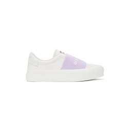 White   Purple City Sport Sneakers 221278F128020