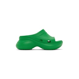 Green Crocs Edition Pool Slides 221342F124018
