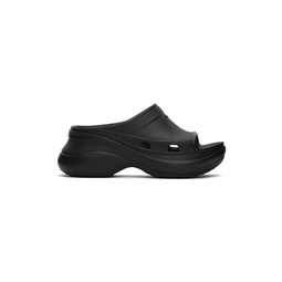 Black Crocs Edition Pool Slides 221342M234015