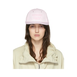 Pink   White Striped Horseferry Cap 221376F016014