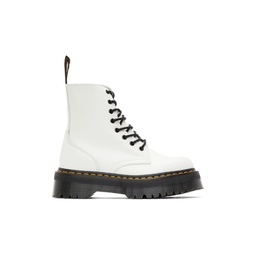 White Jadon Platform Boots 221399M225086
